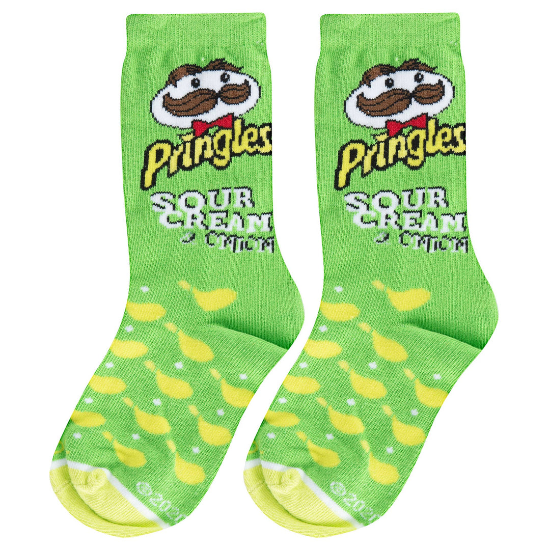 Pringles Sour Cream Socks - Kids 7-10 - Premium socks from Cool Socks - Just $8! Shop now at Pat's Monograms