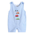 Blue Car Race Track Embroidery Shortalls — Lil Cactus Baby & Toddler Outfits