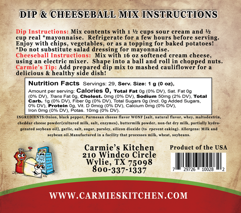 Peppercorn Parmesan Dip - Premium Dips & Spreads from Carmie's Kitchen - Just $5! Shop now at Pat's Monograms