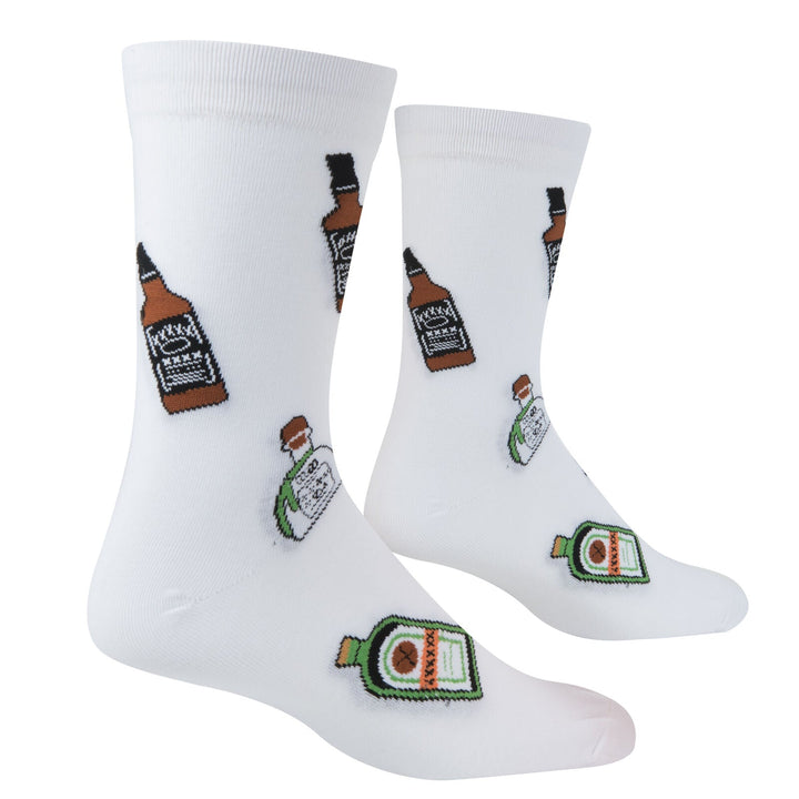 Mini Bottles Crew Socks - Premium Socks from Crazy Socks - Just $7.00! Shop now at Pat's Monograms