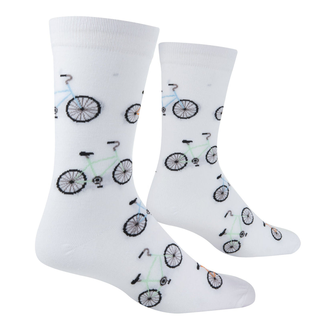 Bicycles Crew Socks - Premium Socks from Crazy Socks - Just $7.00! Shop now at Pat's Monograms