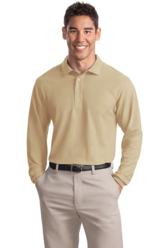 Veritas - K500LS Port Authority Unisex Long Sleeve Silk Touch Polo - Premium School Uniform from Pat's Monograms - Just $27! Shop now at Pat's Monograms