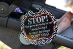 No Kissing Car Seat and Stroller Tag - Premium Infant Accessories from Three Little Tots - Just $9.95! Shop now at Pat's Monograms